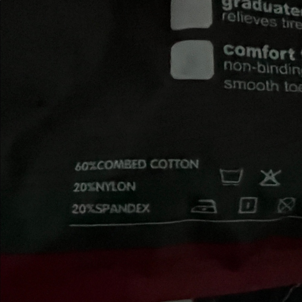 REXX Argyle Compression Socks - Black and Red - Picture 6 of 7